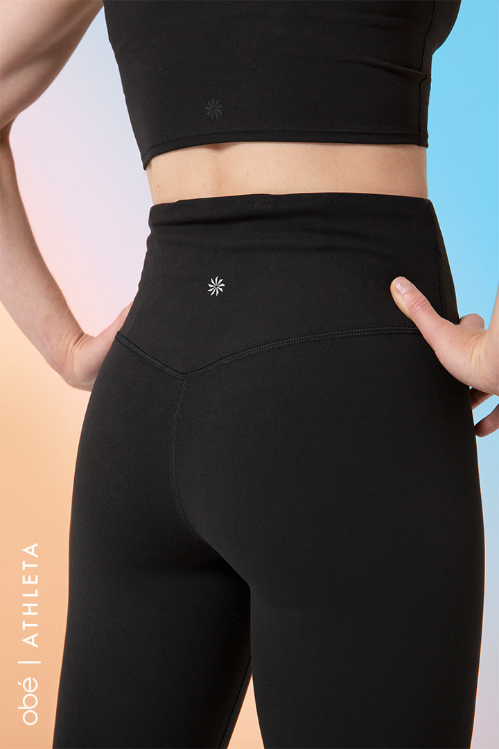 obé x Athleta Ultra High Rise Elation 7/8 Tight, black