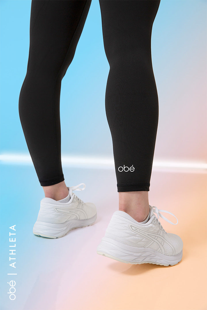 obé x Athleta Ultra High Rise Elation 7/8 Tight, black