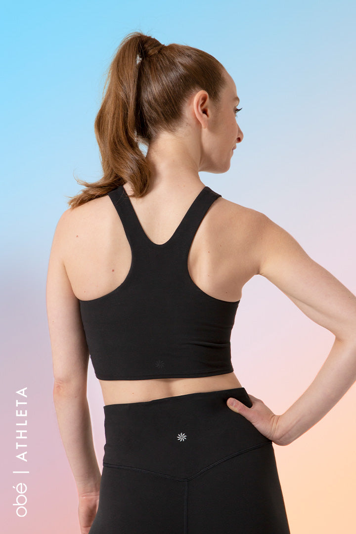 obé x Athleta Conscious Crop (A-C), black