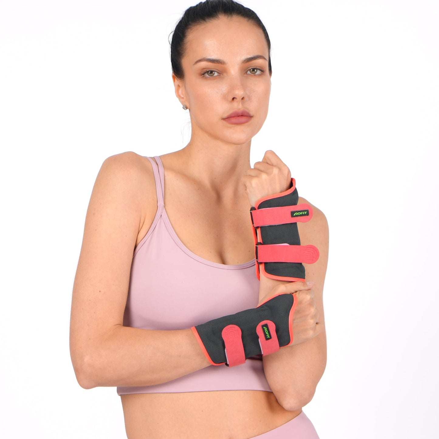 Aofit | Inflatable Wrist Wrap for Hands and Wrists with Adjustable Strap, 2 Spring Stabilizers, 1 Wrap