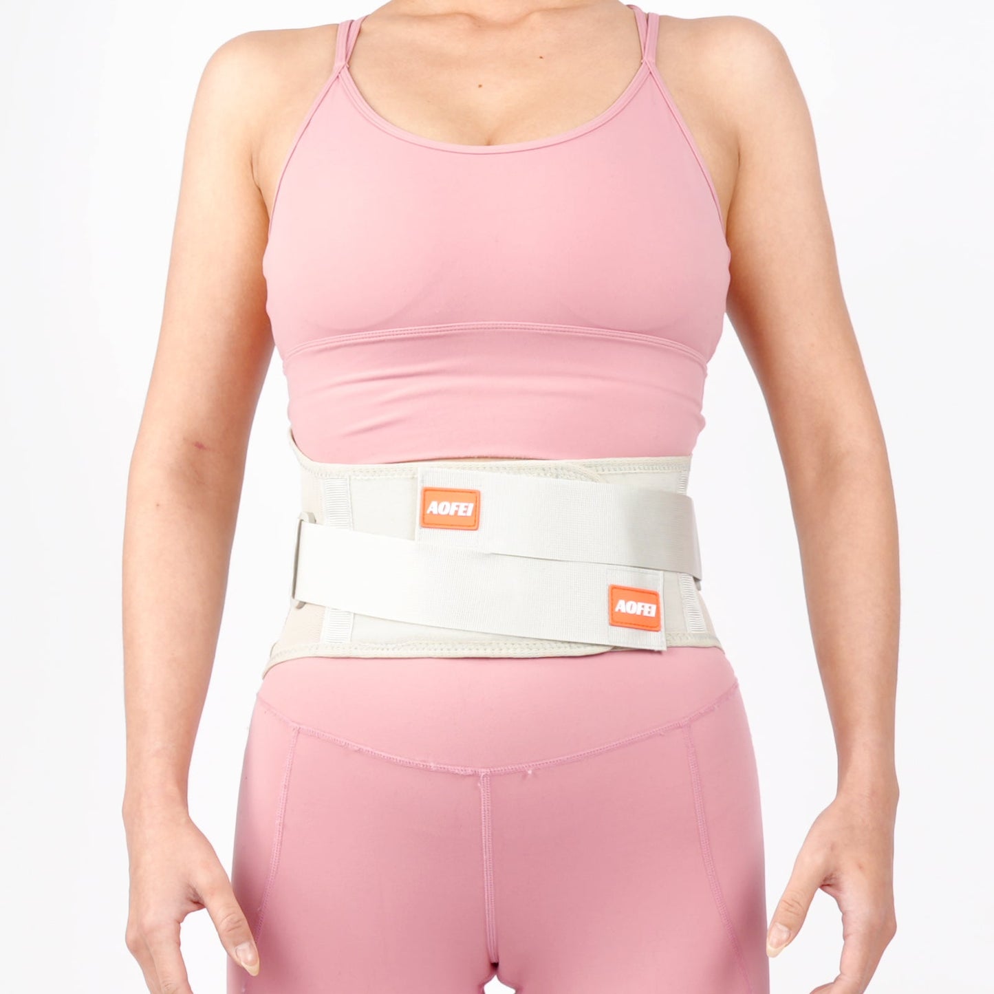 Aofit | Spandex Back Brace with compression velcro straps to Relieve Lower Back Pain