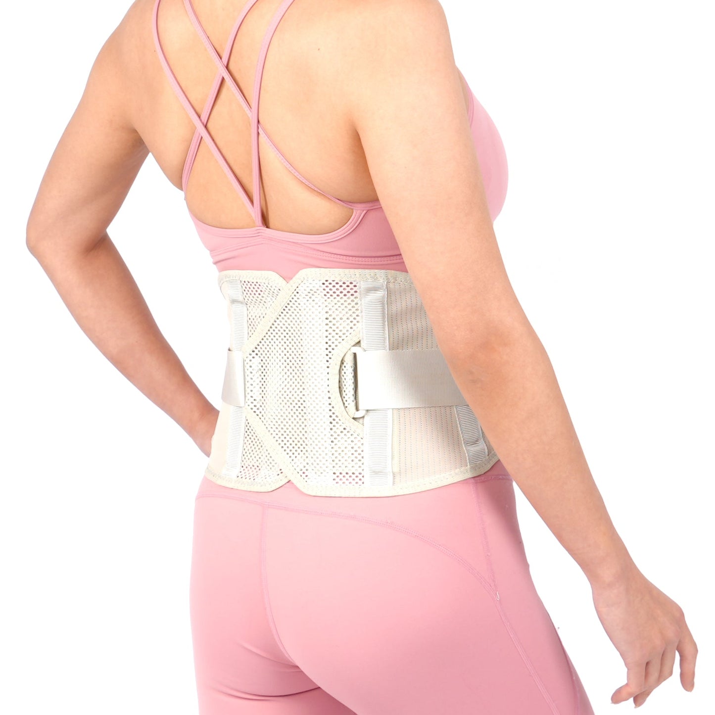 Aofit | Spandex Back Brace with compression velcro straps to Relieve Lower Back Pain