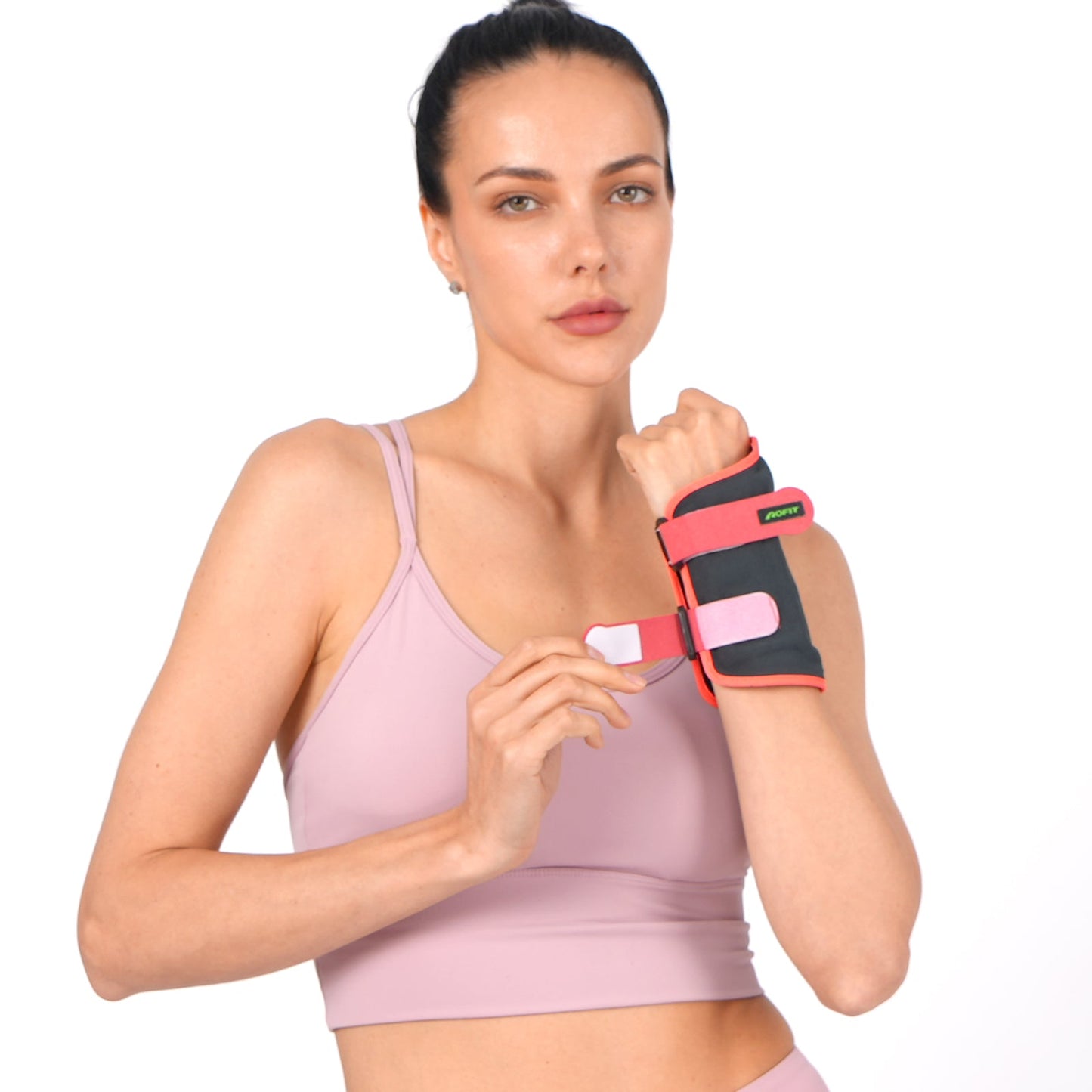 Aofit | Inflatable Wrist Wrap for Hands and Wrists with Adjustable Strap, 2 Spring Stabilizers, 1 Wrap