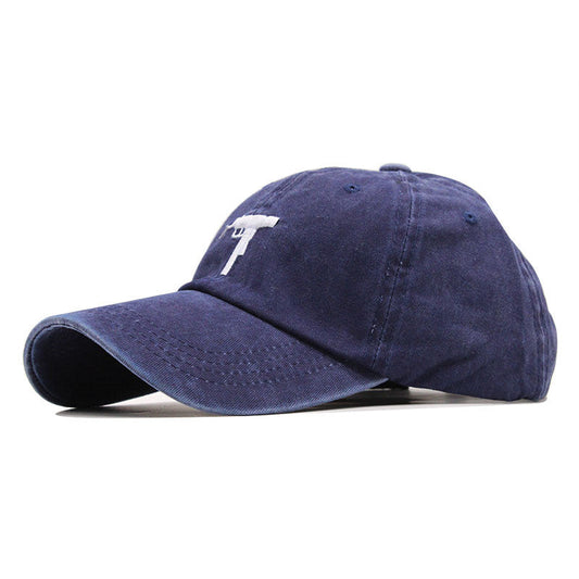 Vintage Washed Cotton Embroidered Baseball Cap