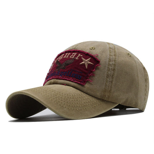 Eagles Embroidered Washed Baseball Hat