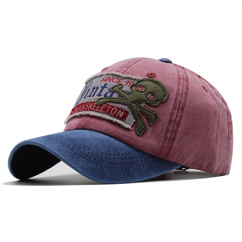 New Washed Octopus Embroidered Baseball Cap