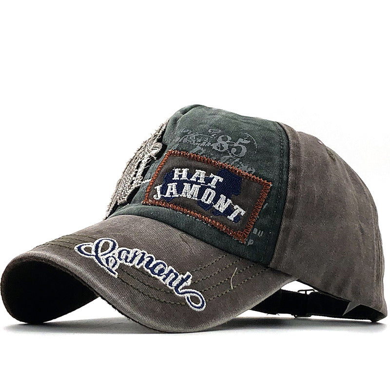 New Washed Baseball Cap Cotton Letter Embroidery
