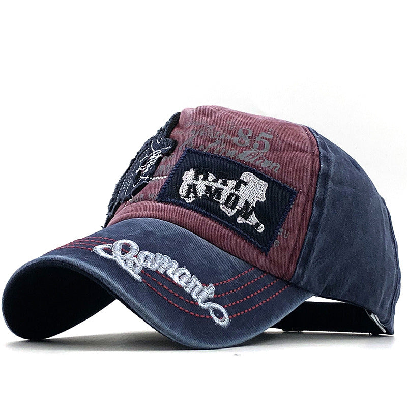 New Washed Baseball Cap Cotton Letter Embroidery