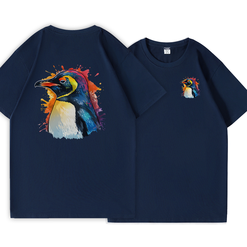 Rainbow Penguin Cotton Tee
