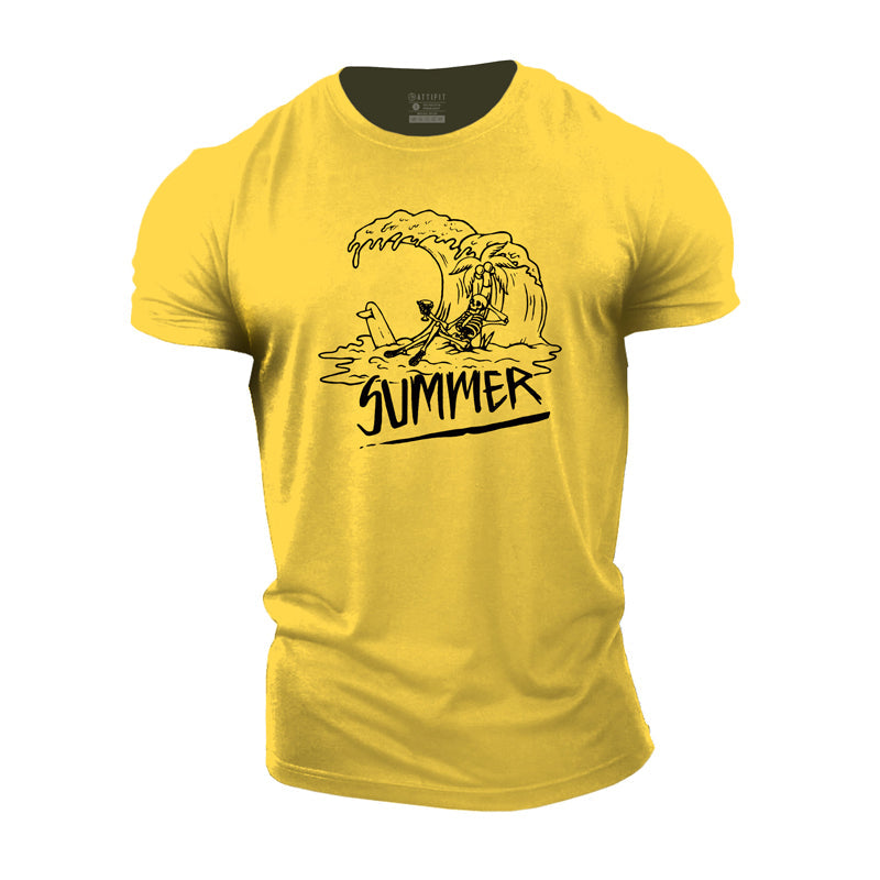 Cotton Summer Graphic Gym T-shirts