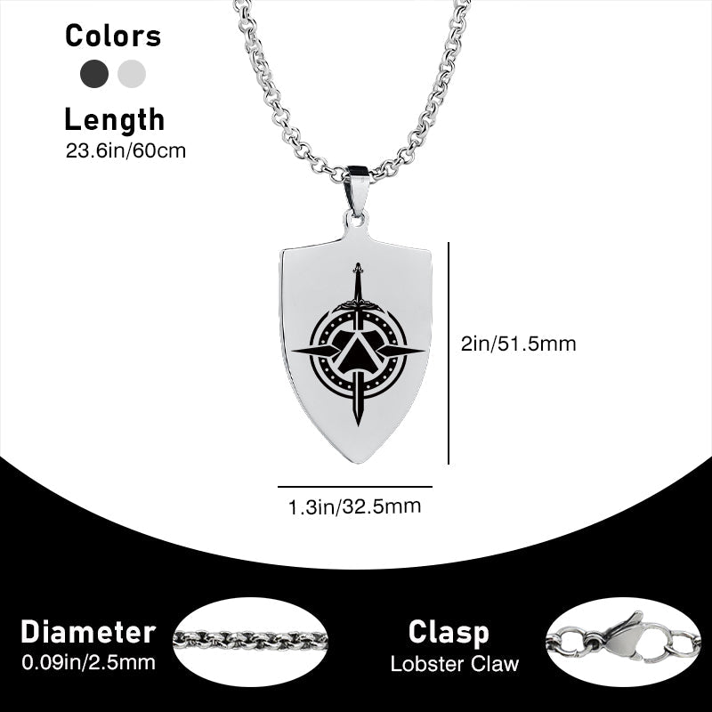 Spartan Titanium Steel Fitness Jewelry
