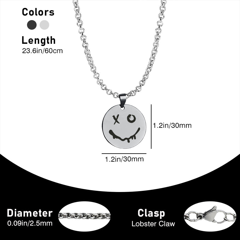 SMILE Titanium Steel Fitness Jewelry
