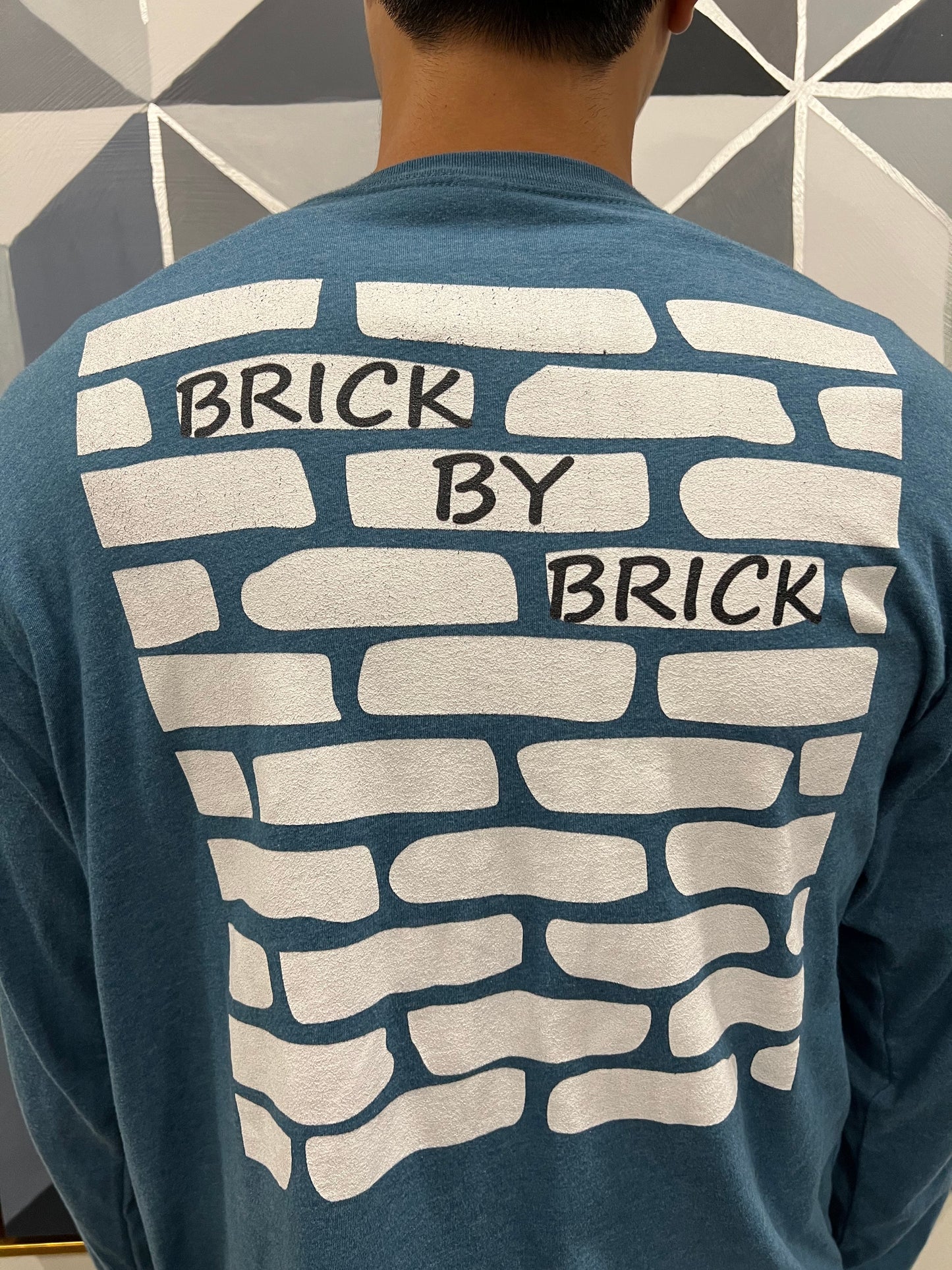 Brick by Brick Long Sleeve Top - Deep Teal