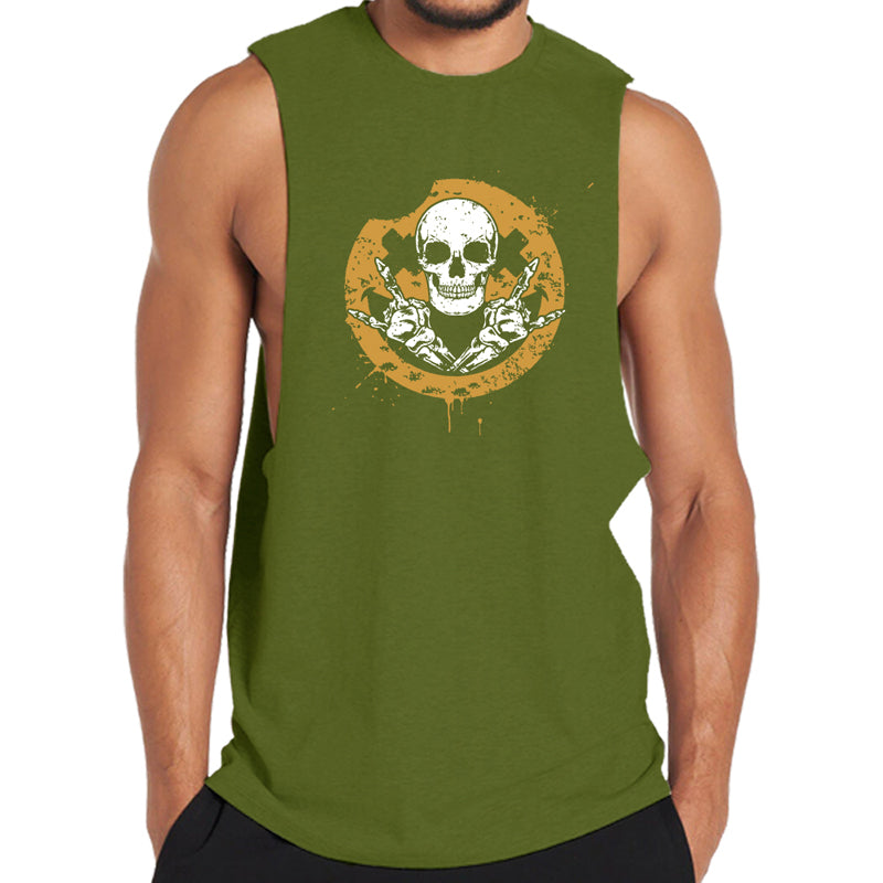 Rocking Skull Men's Tank Top