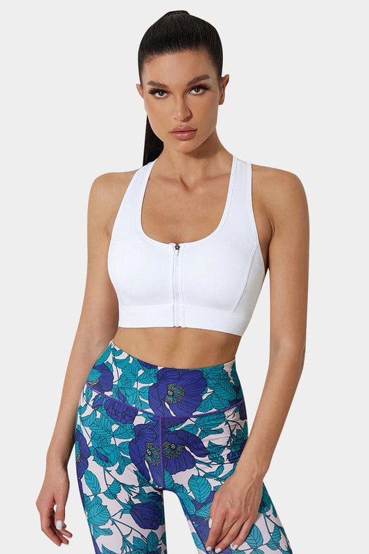 Vutru Racerback Sports Zip Bra