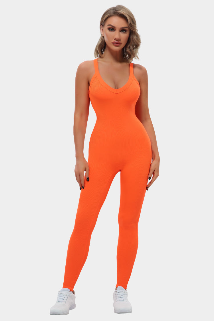 Vutru Crisscross Back Cami Romper