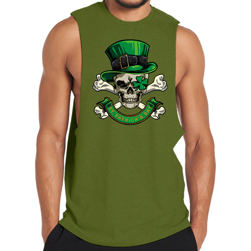 St Patrick's Skull Men's Tank Top
