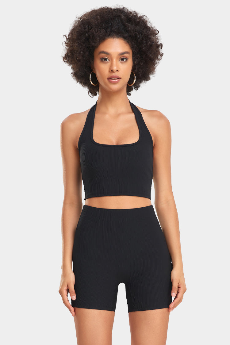 Halter Neck Tank and Shorts Set