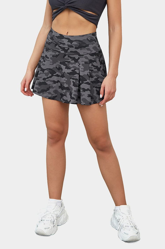 Vutru Camo Printed Tennis Skort