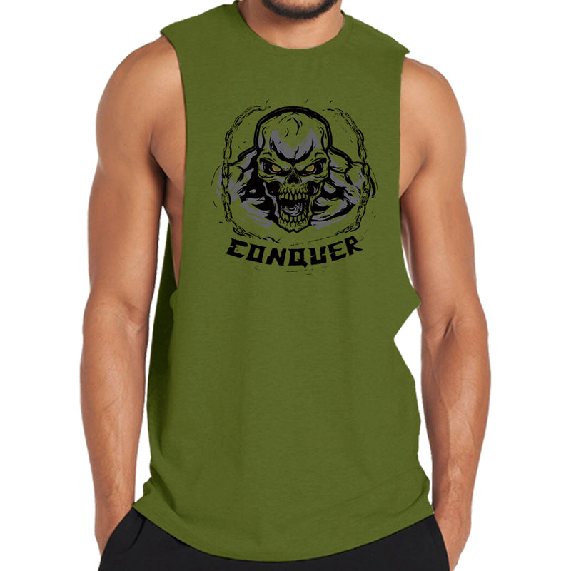 Conquer Skull Men's Tank Top