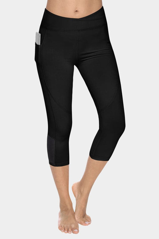 Vutru Low-Waist Side Pocket Capri Leggings