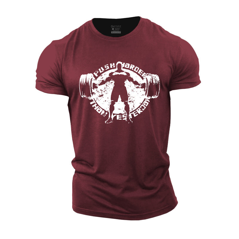 Push Harder Men's T-shirts