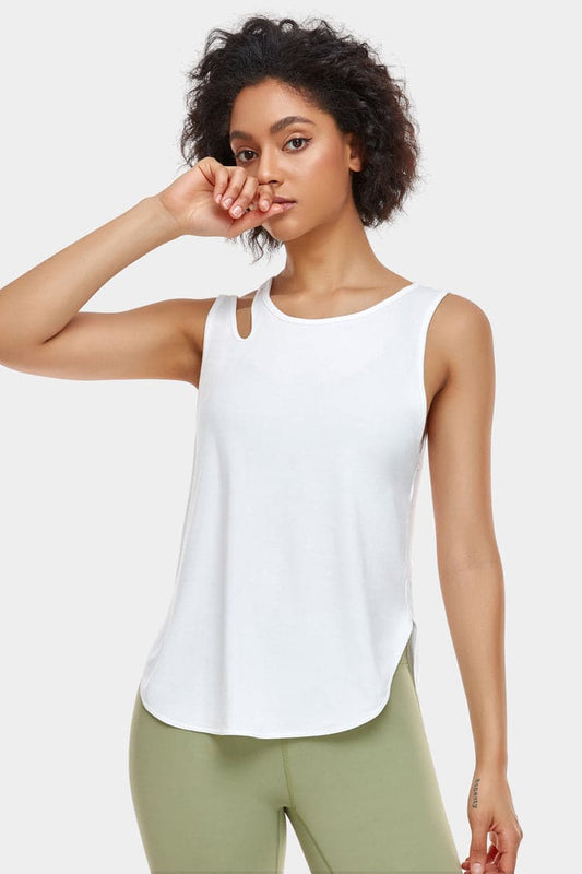 Vutru Dolphin Hem Casual Tank Top