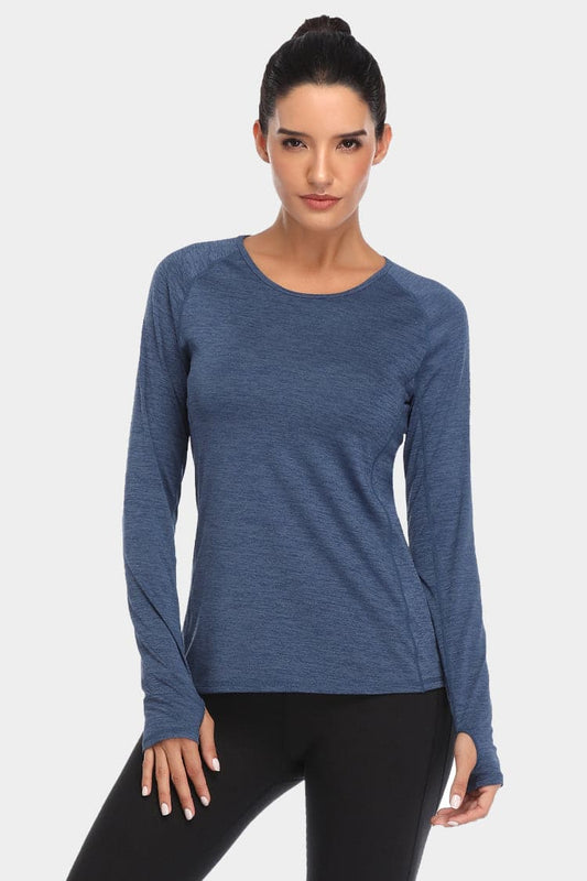 Vutru Thumb Holes Workout Long Sleeves