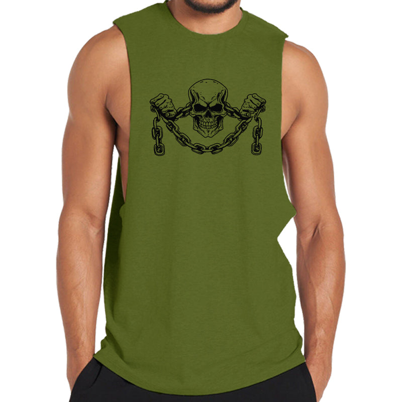 Chain Skull Men's Tank Top