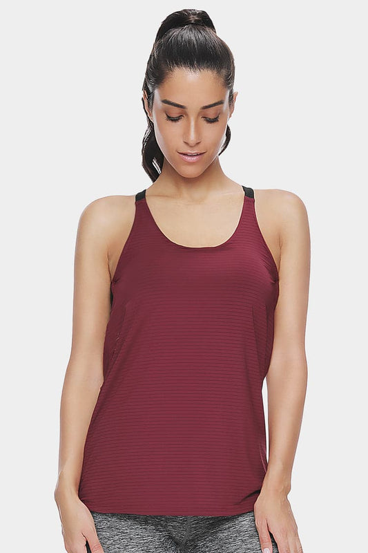 Vutru Strappy Racerback Sports Tank Top