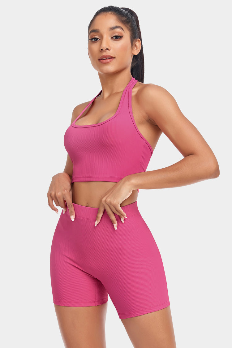 Halter Neck Tank and Shorts Set