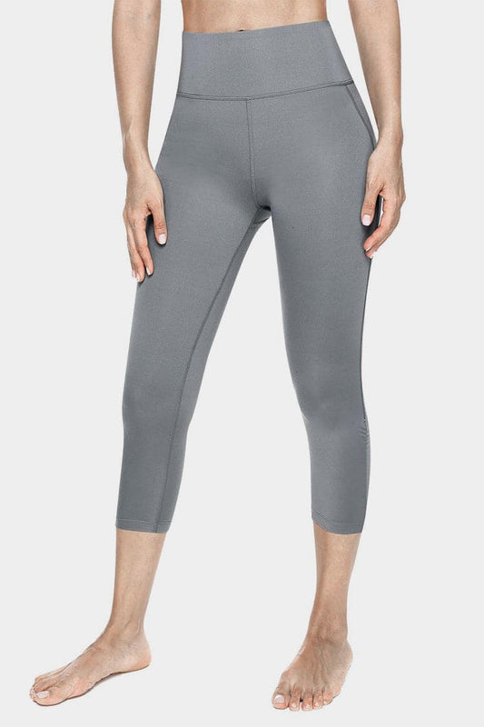 Vutru High-Waist Running Capri Leggings