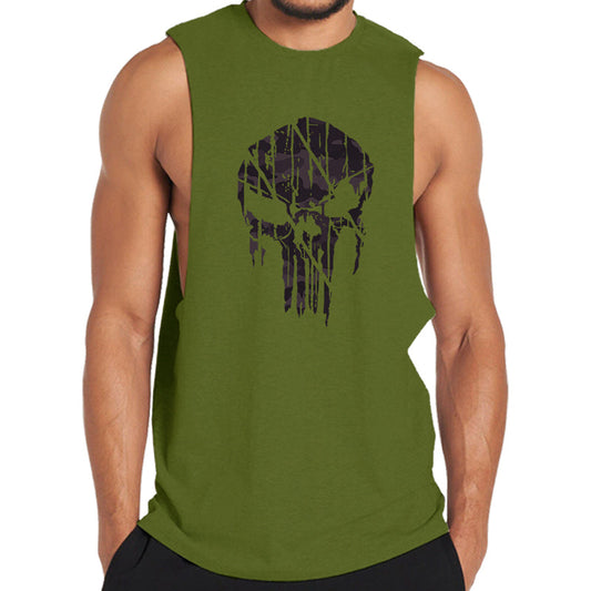 Camouflage Skull Men's Tank Top