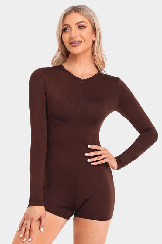 Drawstring Cut Out Sports Romper