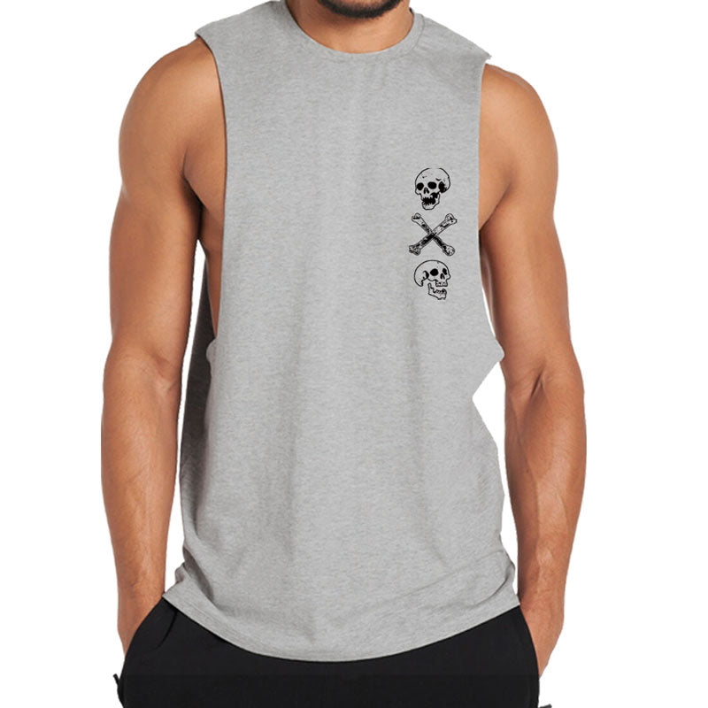 Cotton Skull Men's Tank Top