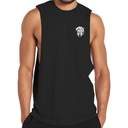 Cotton Spartan Graphic Men's Tank Top