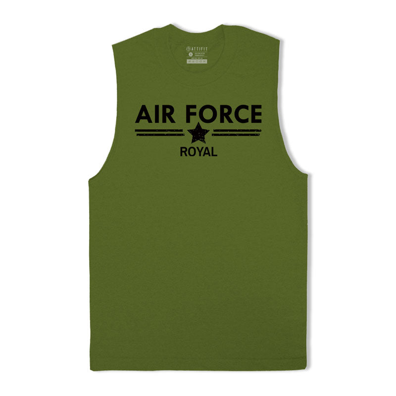 Cotton Air Force Graphic Men's Tank Top