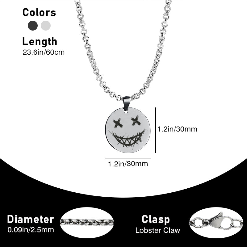 Smiling Titanium Steel Fitness Jewelry
