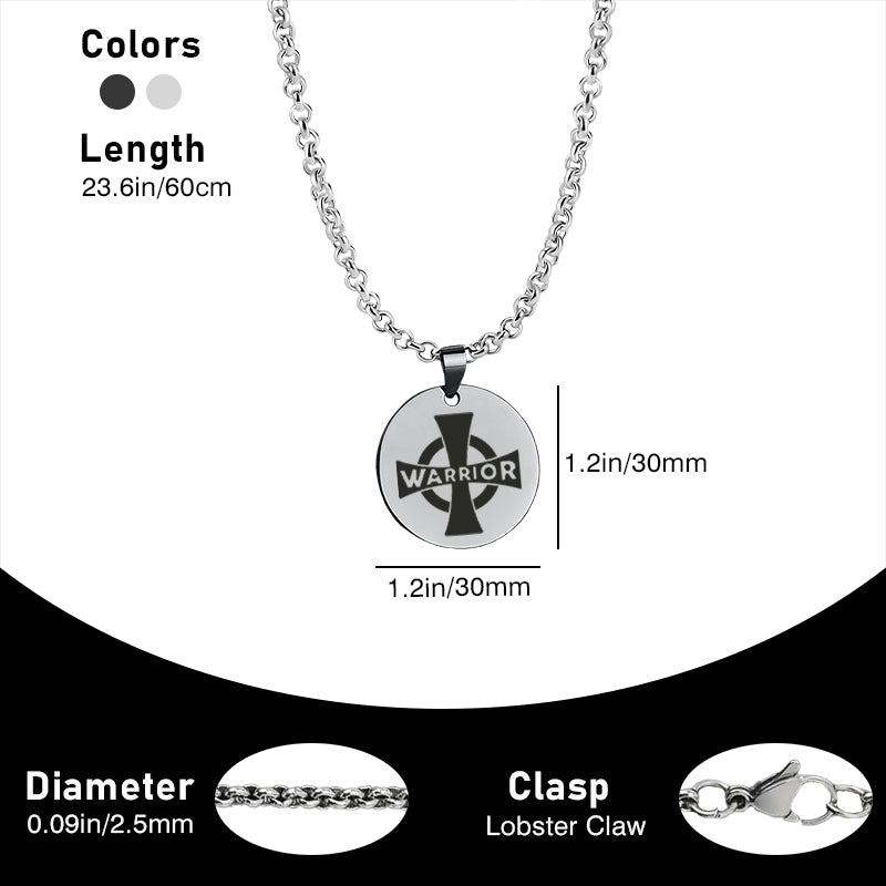 Warrior Titanium Steel Fitness Jewelry