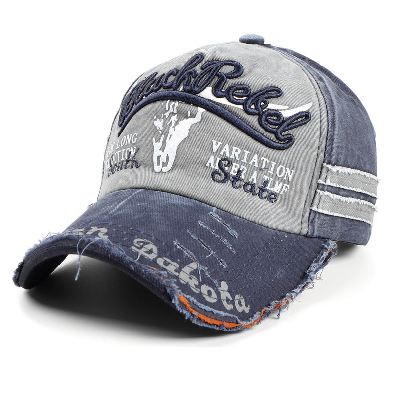 Vintage Washed Distressed Stitching Baseball Cap