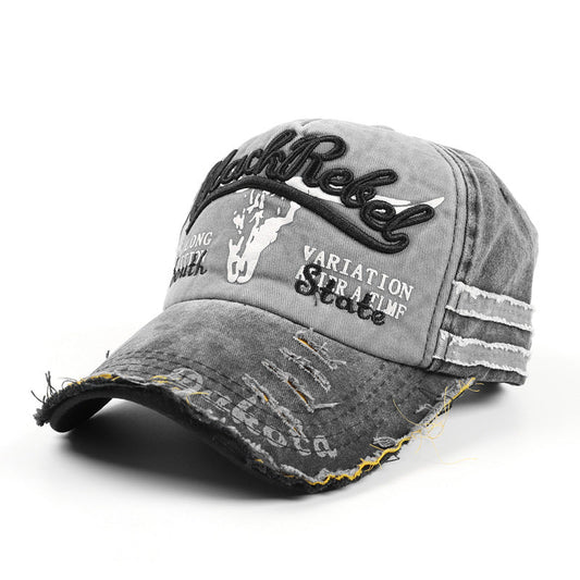 Vintage Washed Distressed Stitching Baseball Cap