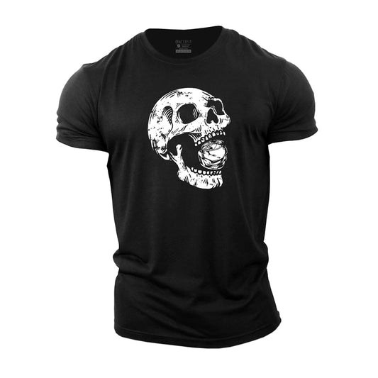 Cotton Loving Beer Skull Men's T-shirts