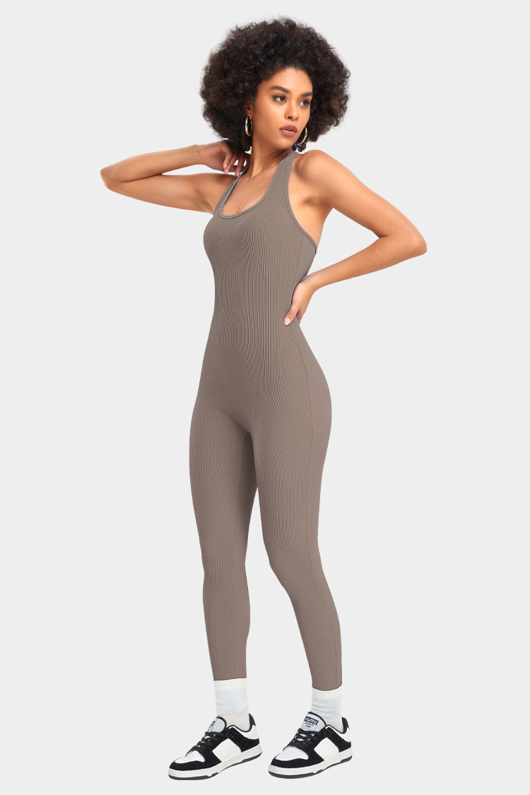 U-Neck Halter Training Romper