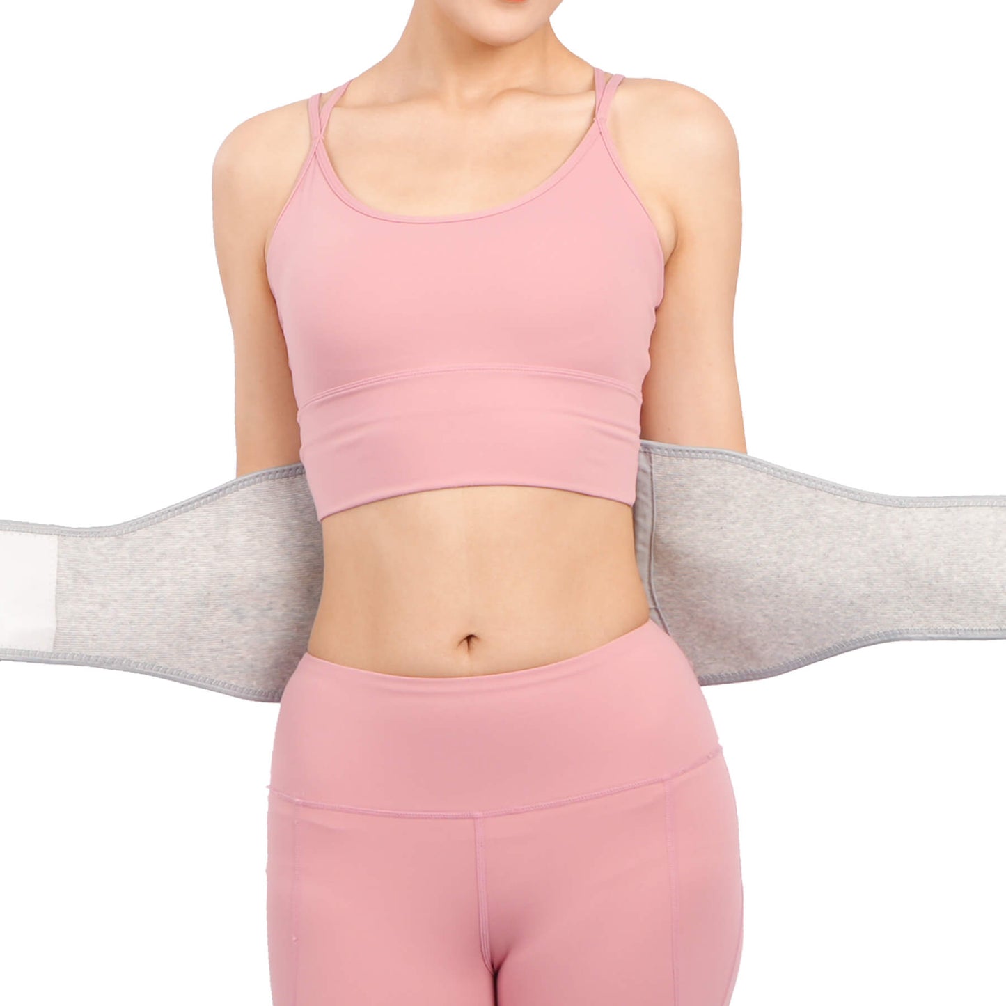 Aofit Flexible Cotton Back Brace with 4 Support Stays, Pocket for Ice/Heat Pack to Relieve Back Pain