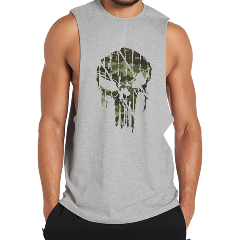 Camouflage Skull Men's Tank Top