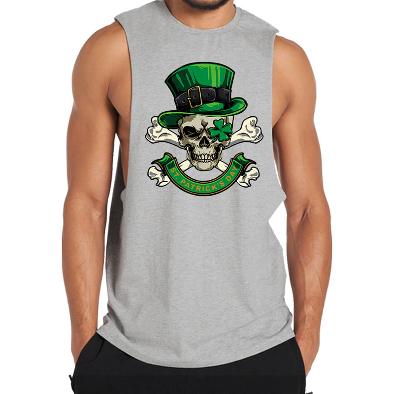 St Patrick's Skull Men's Tank Top