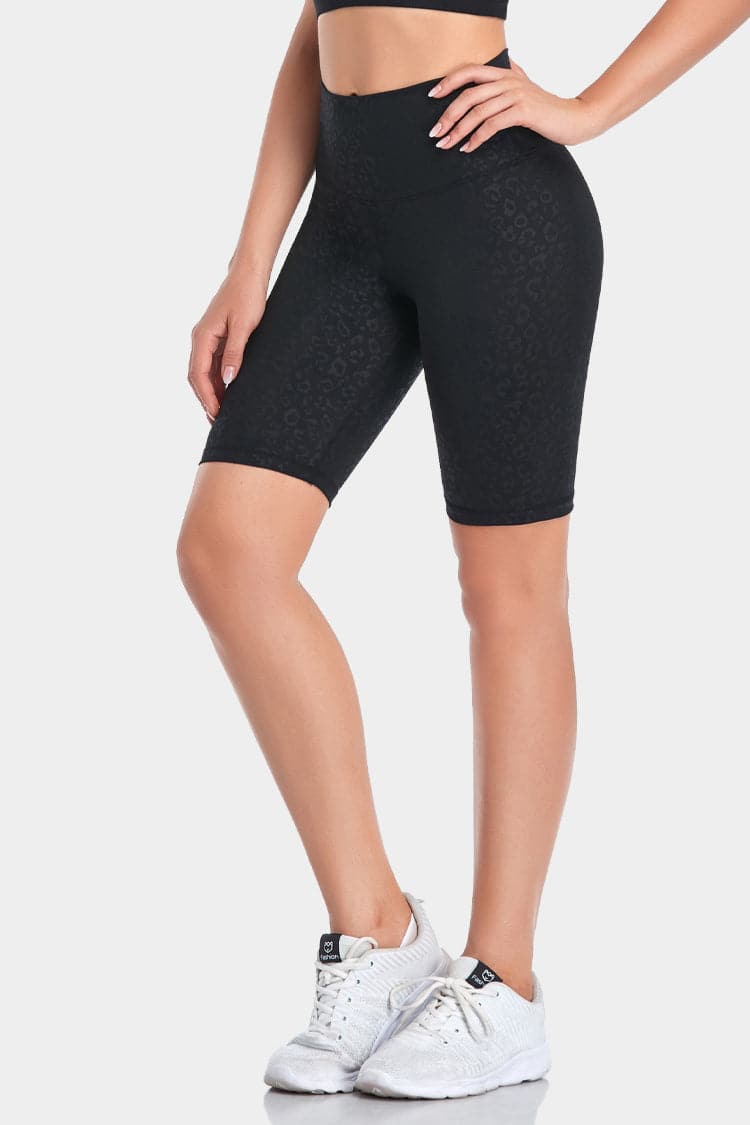 Vutru High-Wais Textured Yoga Shorts
