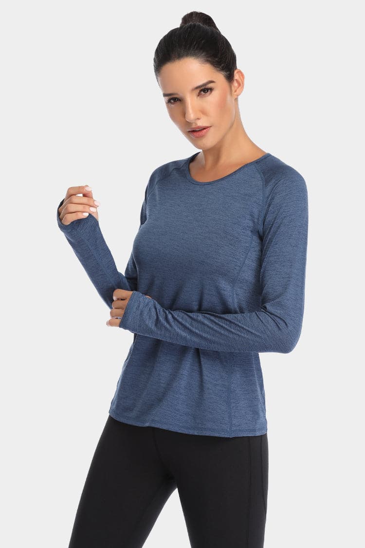 Vutru Thumb Holes Workout Long Sleeves