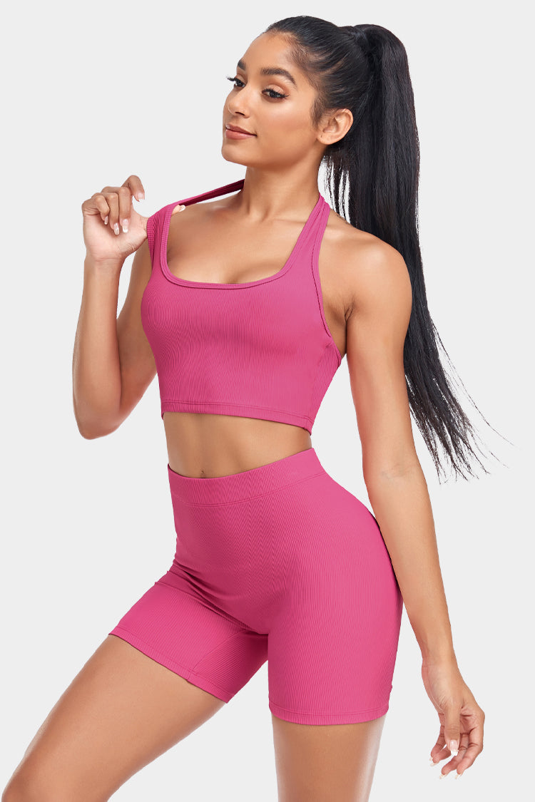 Halter Neck Tank and Shorts Set