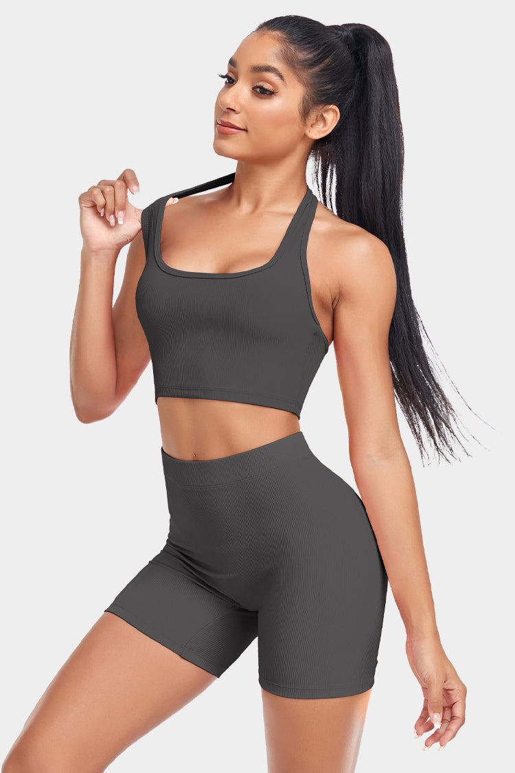 Halter Neck Tank and Shorts Set